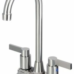 Deals 🌟 Kingston Brass 4" Centerset Bar Faucet, Brushed Nickel 😀